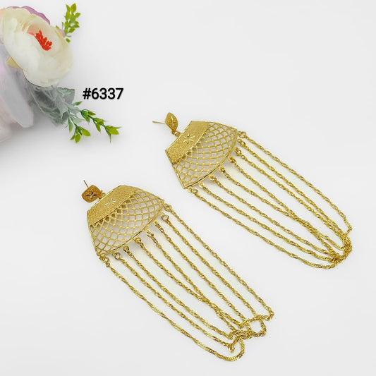 Exclusive Designer Gold Plated Earrings, PMJ Model No: 6337