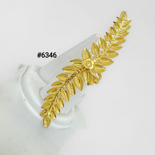 Stylish Gold Plated Ladies Finger Ring, PMJ Model No: 6346