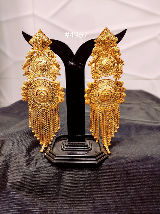 Exclusive Designer Gold Plated Earrings, PMJ Model No: 4957