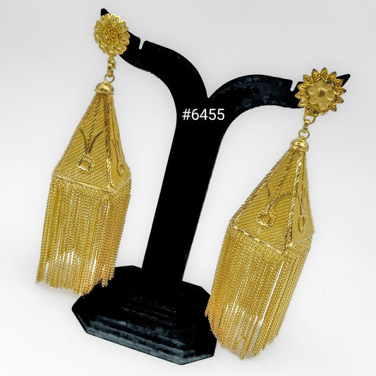 Gold Plated Designer Earrings, PMJ Model No: 6455