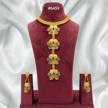 Gold Plated Long Necklaces Set, PMJ Model No: 6459