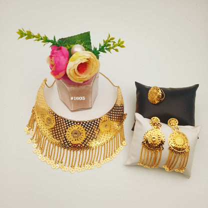 gold-plated choker necklaces