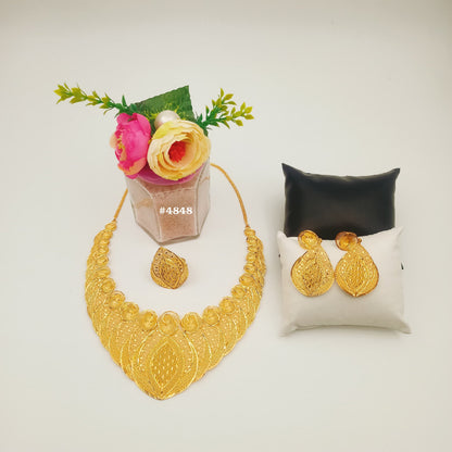 African Bijoux Gold Plated Necklace