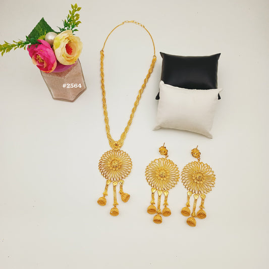 gold-plated-beautiful-stylish-long-necklace-with-earrings-MODEL-2564