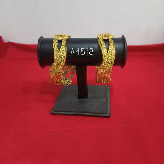 Gold Plated Bridal Wear Bangles, PMJ Model No: 4518