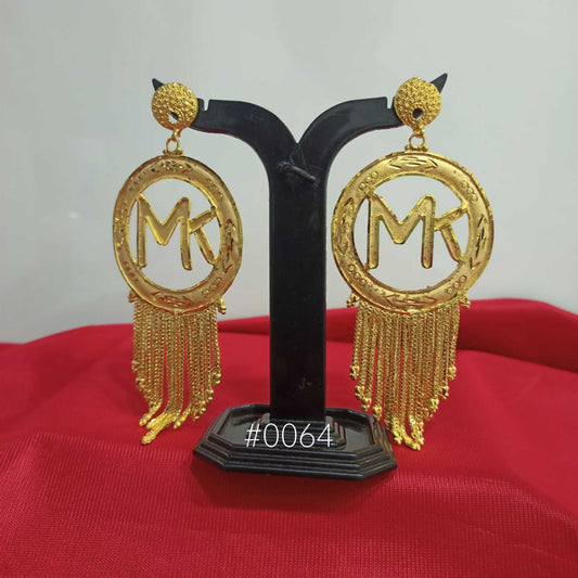 PMJ Indian Gold Plated Classy Designer Earrings Party wear style MODEL : 64