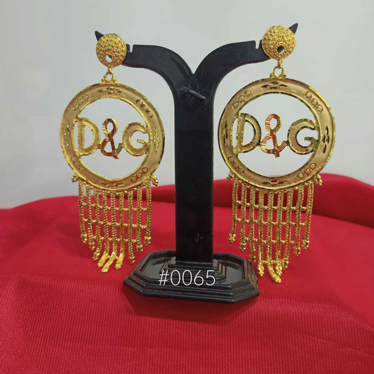 Gold Plated Earrings Fashion Beautiful Style Party Wear MODEL : MPF65