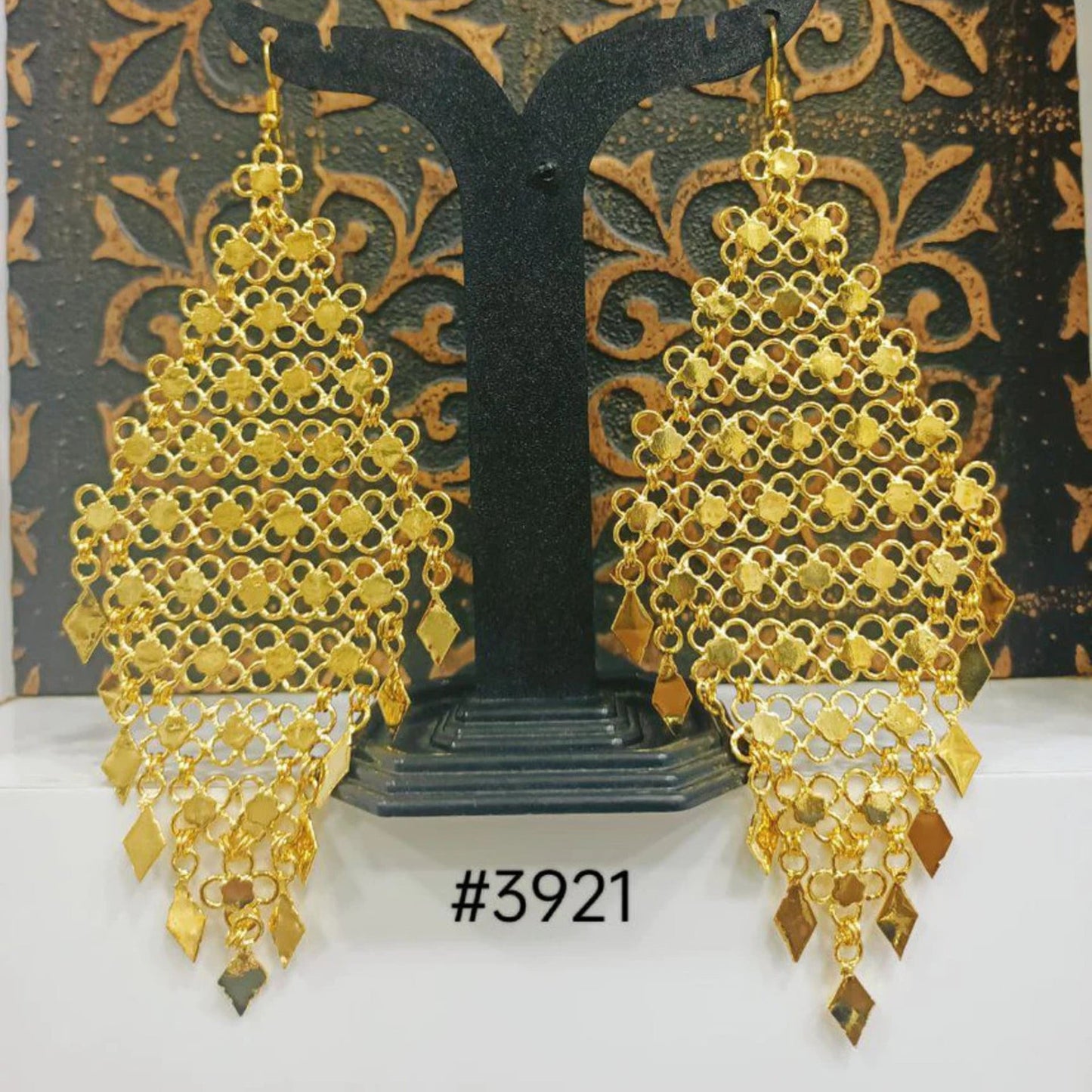 Gold Plated Designer Earrings, PMJ Model No: 3921