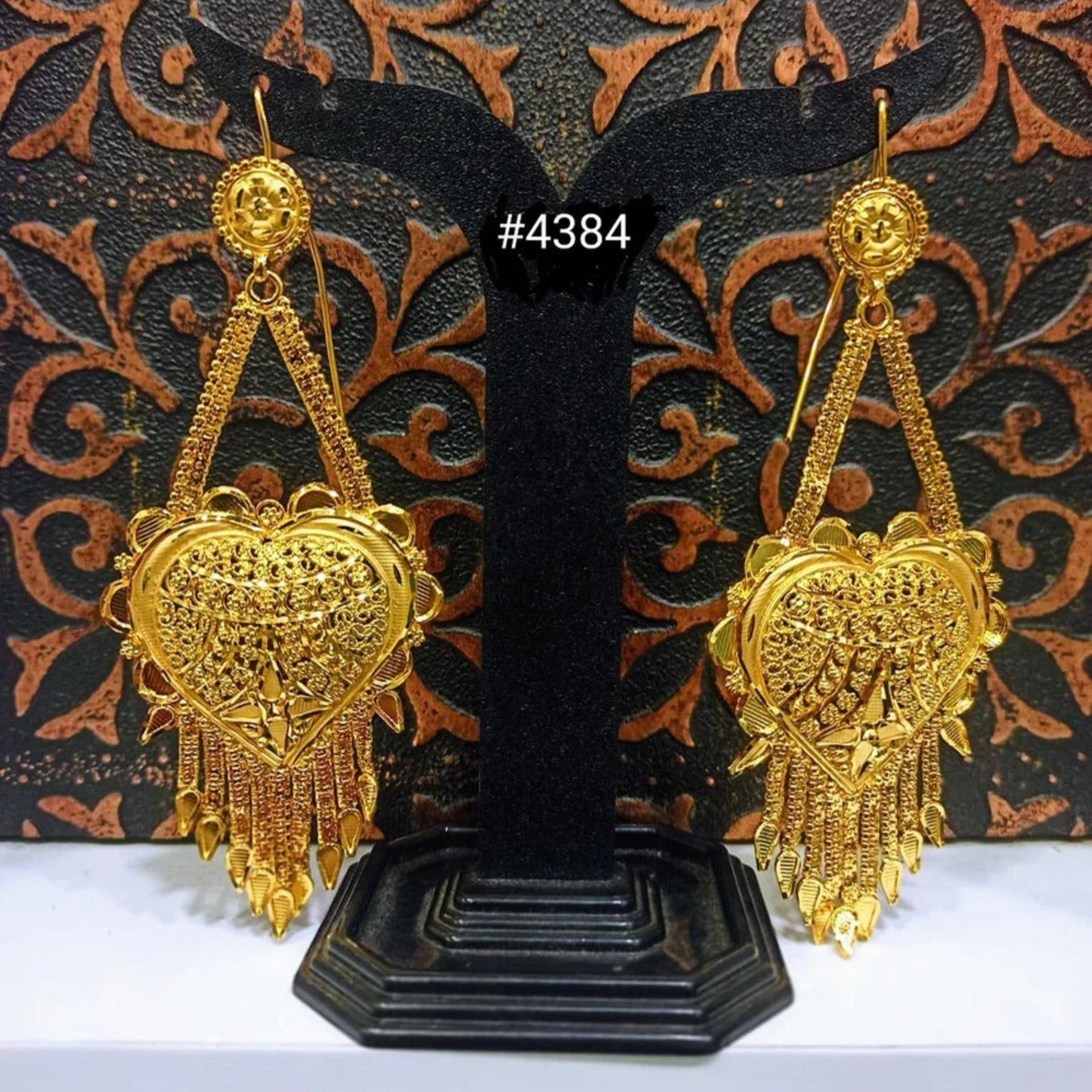 Gold Plated Designer Earrings, PMJ Model No: 4384