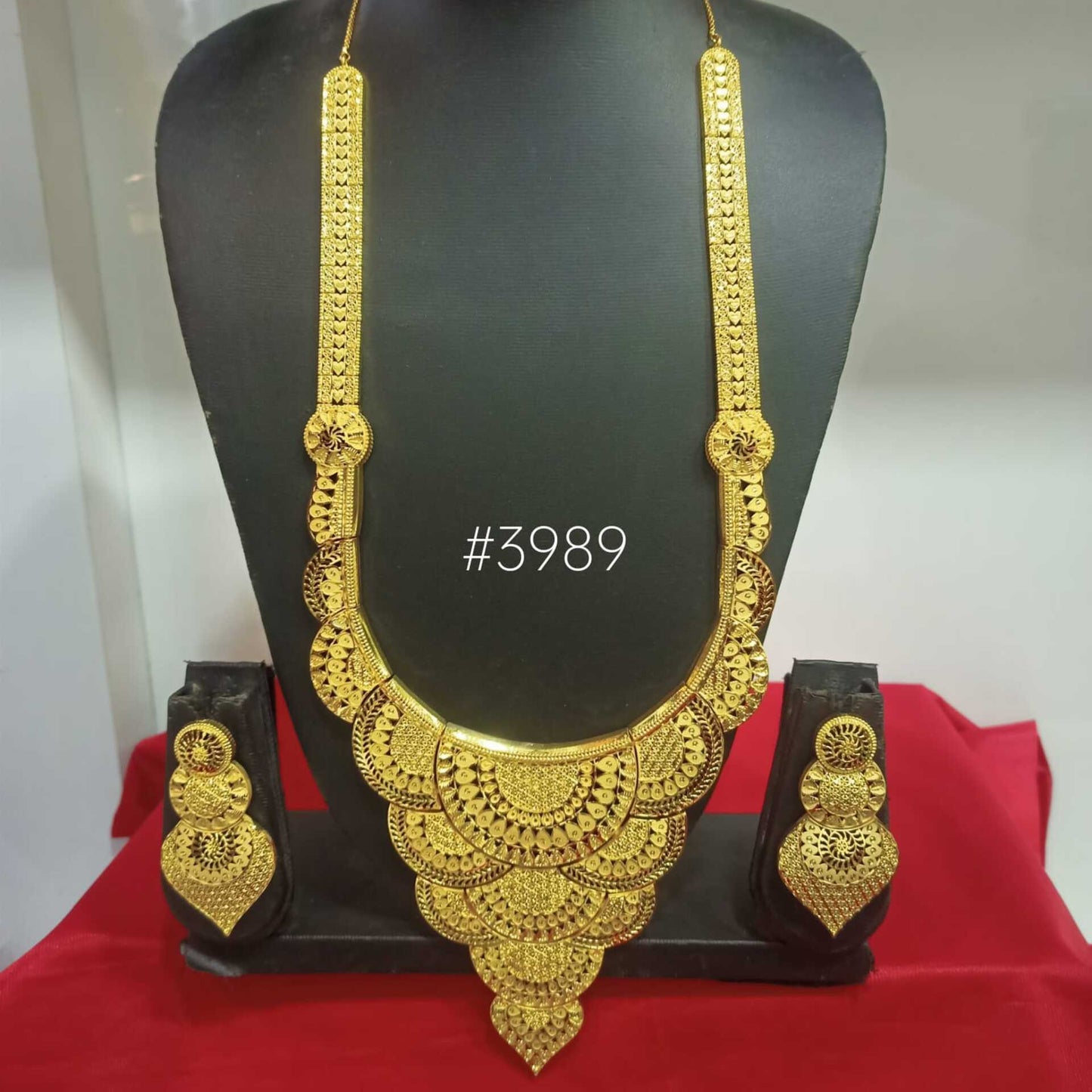 PMJ Beautiful Gold Plated Long Necklace Model No. 3989