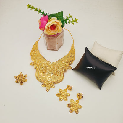 African Bijoux Gold Plated Necklace