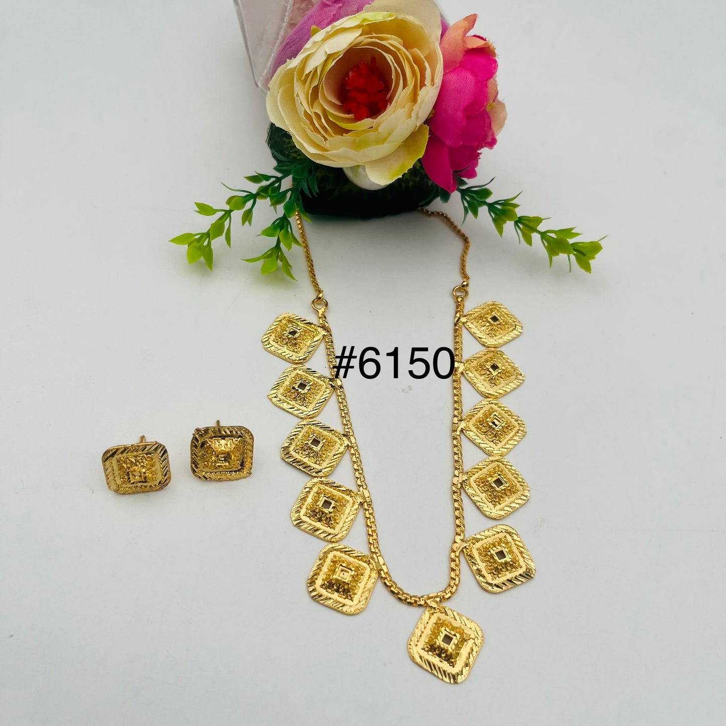 Gold Plated Short Necklace, PMJ Model No: 6150