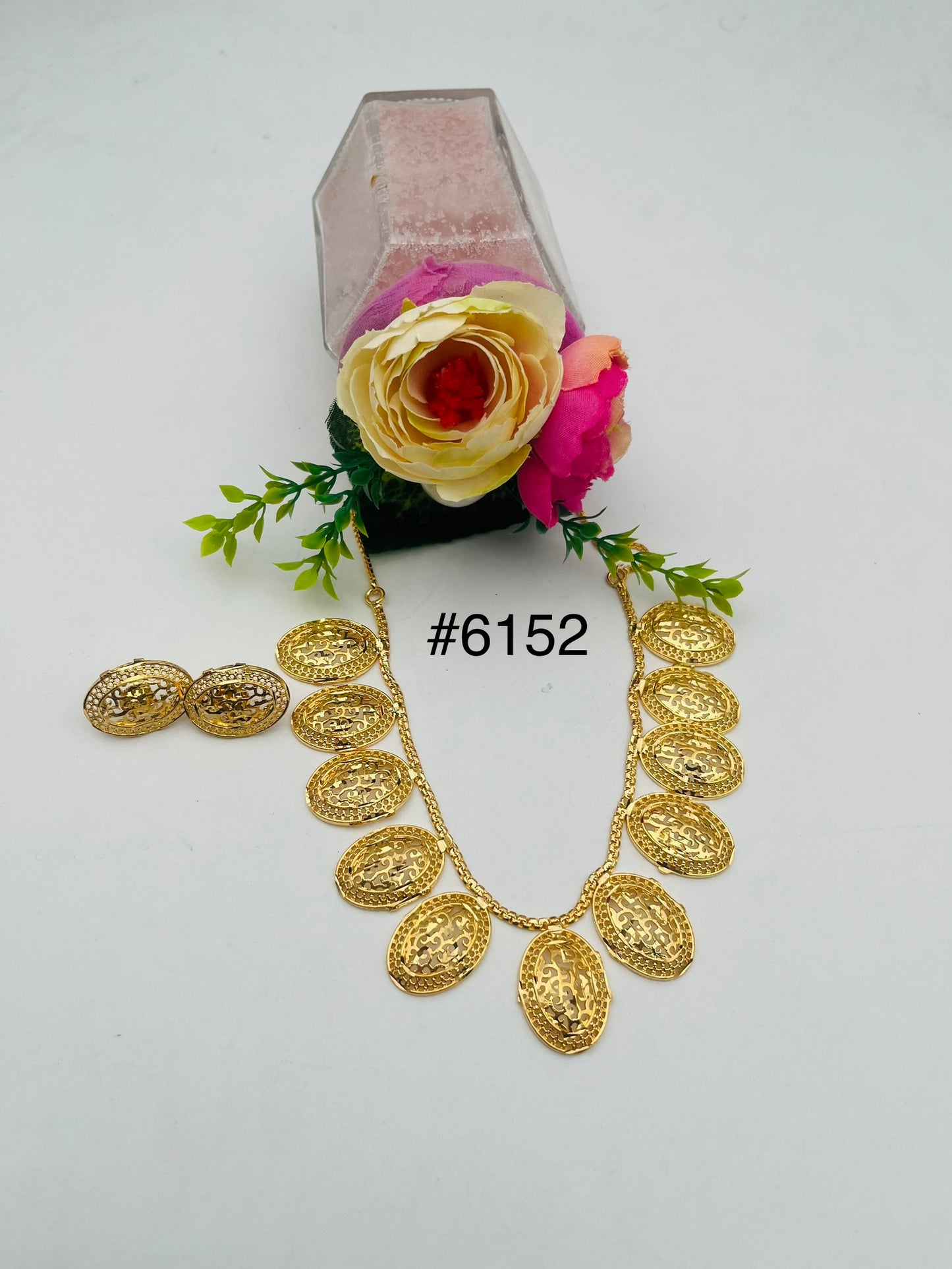 Gold Plated Short Necklace, PMJ Model No: 6152