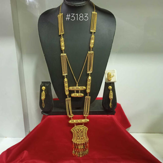 Designer Hand Made Jewelry Long Necklace Set, PMJ Model No: 3183