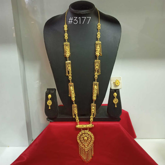 Designer Hand Made Jewelry Long Necklace Set, PMJ Model No: 3177