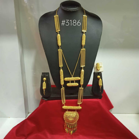 Designer Hand Made Jewelry Long Necklace Set, PMJ Model No: 3186