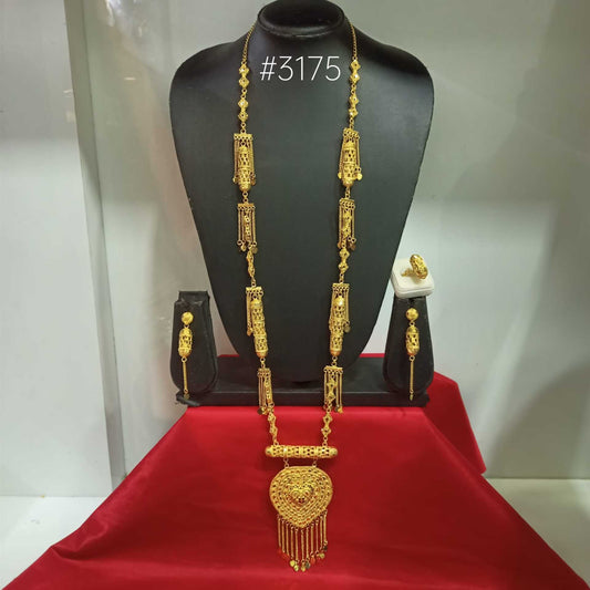 Designer Hand Made Jewelry Long Necklace Set, PMJ Model No: 3175