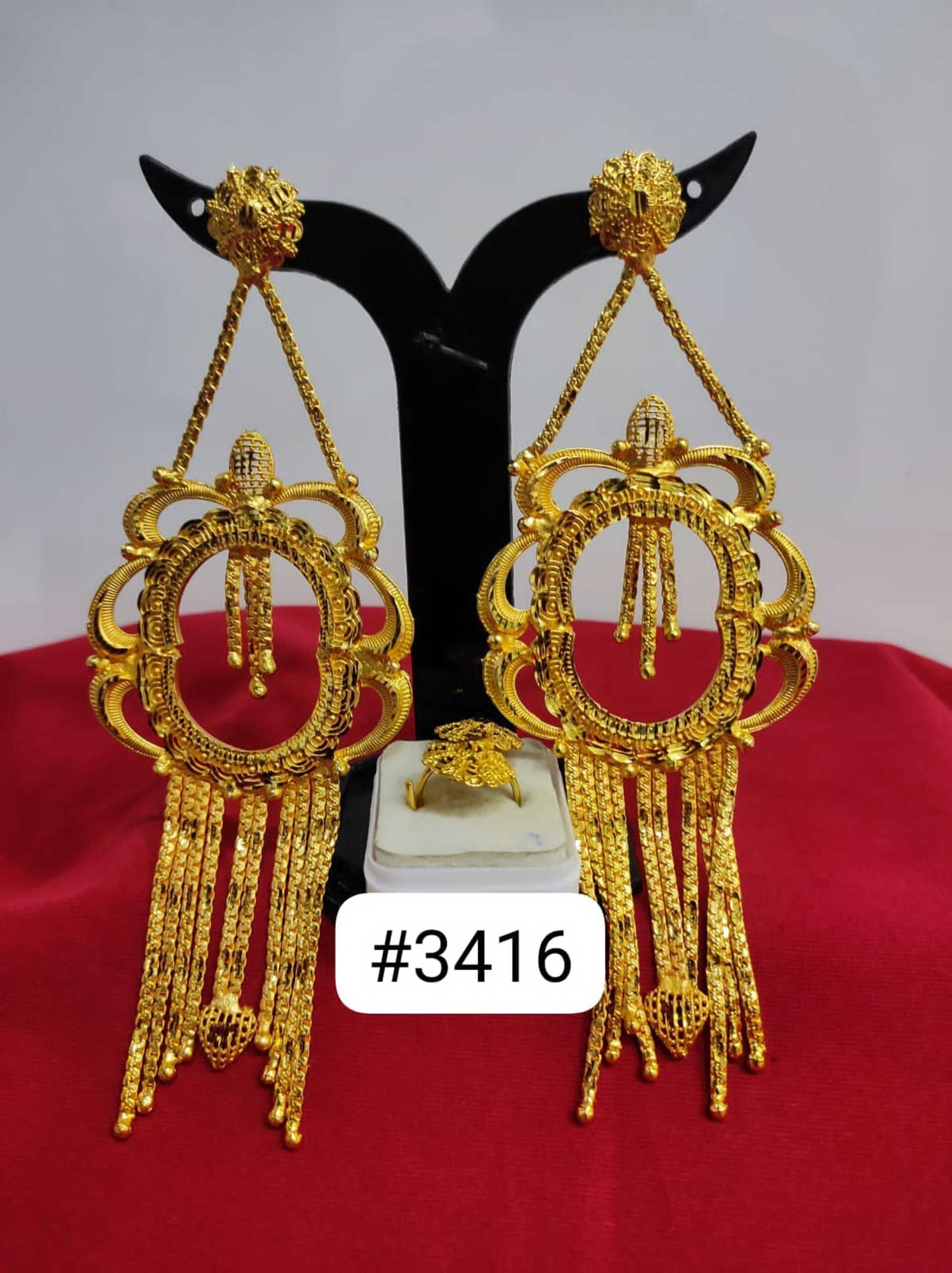 Share 206+ gold earring kanbala design latest